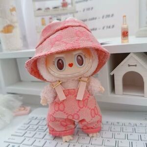 Adorable Lububu Pink outfit with Hat and Shoes
